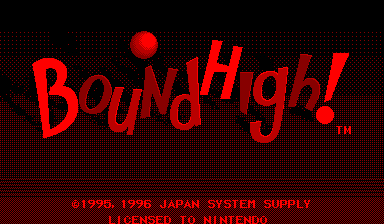 Bound High Title Screen